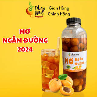 Mơ ngâm đường chua ngọt Phan Huệ hộp 850gr 1kg bổ sung vitamin C giảm ho rát họng đặc sản Hà Nội