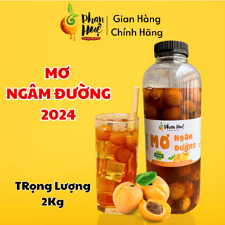 Mơ ngâm đường chua ngọt Phan Huệ hộp 2kg bổ sung vitamin C giảm ho rát họng đặc sản Hà Nội
