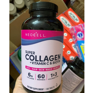 Collagen 360 viên uống super collagen neocell 360 viên c 6000 mg type 1-3 neocell 360 viên của mỹ
