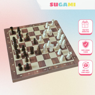  Bộ Cờ Vua 29 cm đồ chơi giáo dục SuGaMi bàn và quân cờ bằng gỗ có nam châm 