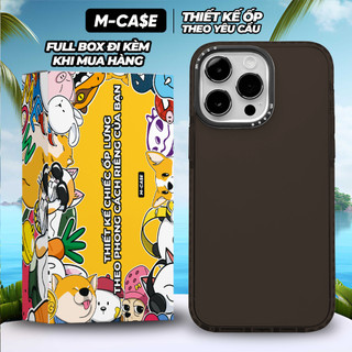 Ốp Iphone Chống Sốc MCASE IMPACT CASE (TPU) Trong Suốt Đen 11 / 12 / 13 / 14 / 15 / 16 / 17 Pro Max
