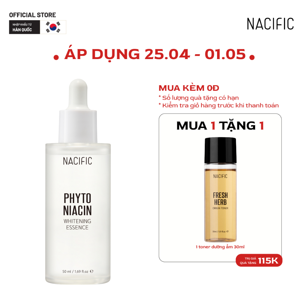 Tinh chất dưỡng trắng Nacific Phyto Niacin Whitening Essence 50ml