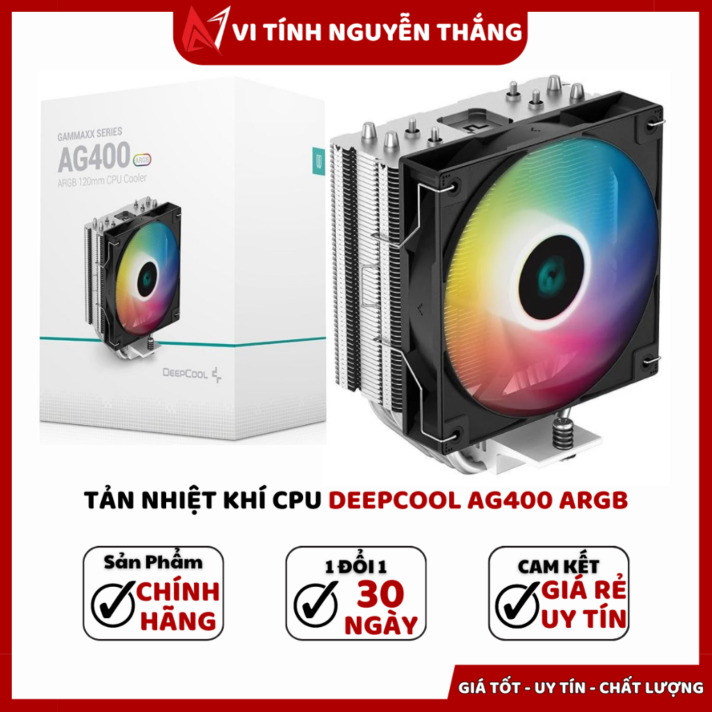 TẢN NHIỆT KHÍ CPU DEEPCOOL AG400 ARGB