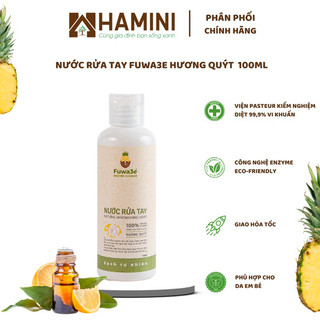 Nước rửa tay organic Fuwa3e 100ml cho da nhạy cảm an toàn cho da em bé Hamini tiêu dùng xanh
