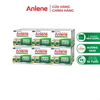 Thùng 48 hộp sữa nước Anlene hương Vani đậm đặc ít béo 125ml