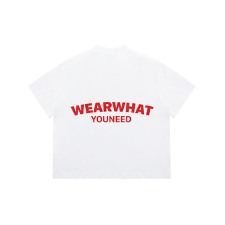 Áo thun wwynstu boxy tee basic logo tee black / white cotton 250gsm