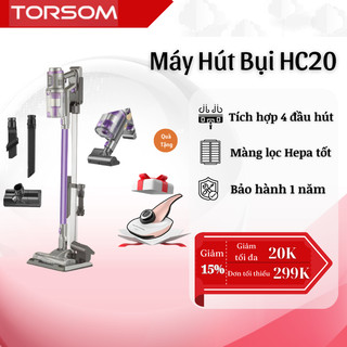 Máy Hút Bụi Không Dây Gia Đình Đa Năng HC20 Pro Lực Hút 27Kpa, Màn Hình Cảm Ứng, Tặng Kèm Đầu Hút Nệm