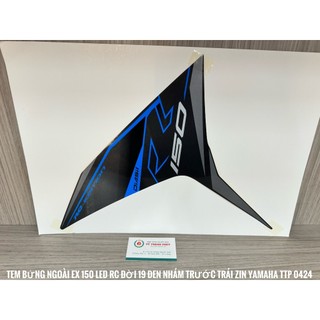 Tem bửng ngoài ex 150 led 2019 rc đen nhám trước trái