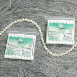 Tăm bông thân giấy Nivada gói 100 que