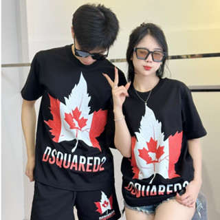 Bộ Quần Áo Dsq Cộc Tay BHQD01 Chất Liệu Cotton Thấm Hút Mồ Hôi Thời Trang Nam Nữ