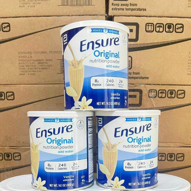 Hộp Sữa Ensure Bột Hương Vanila 400g Mỹ