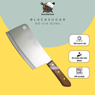 Dao chặt thái lan kiwi 812, 850, chặt gà, xương, thái thịt bản lớn cán gỗ, hàng thái lan nhập khẩu