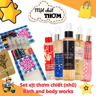 Set xịt nhũ thơm body bath & body works