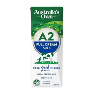 [Date 09.2025] 1 thùng sữa Tươi Australia’s Own A2 cao cấp - Úc - Nguyên Kem không đường 200ml.
