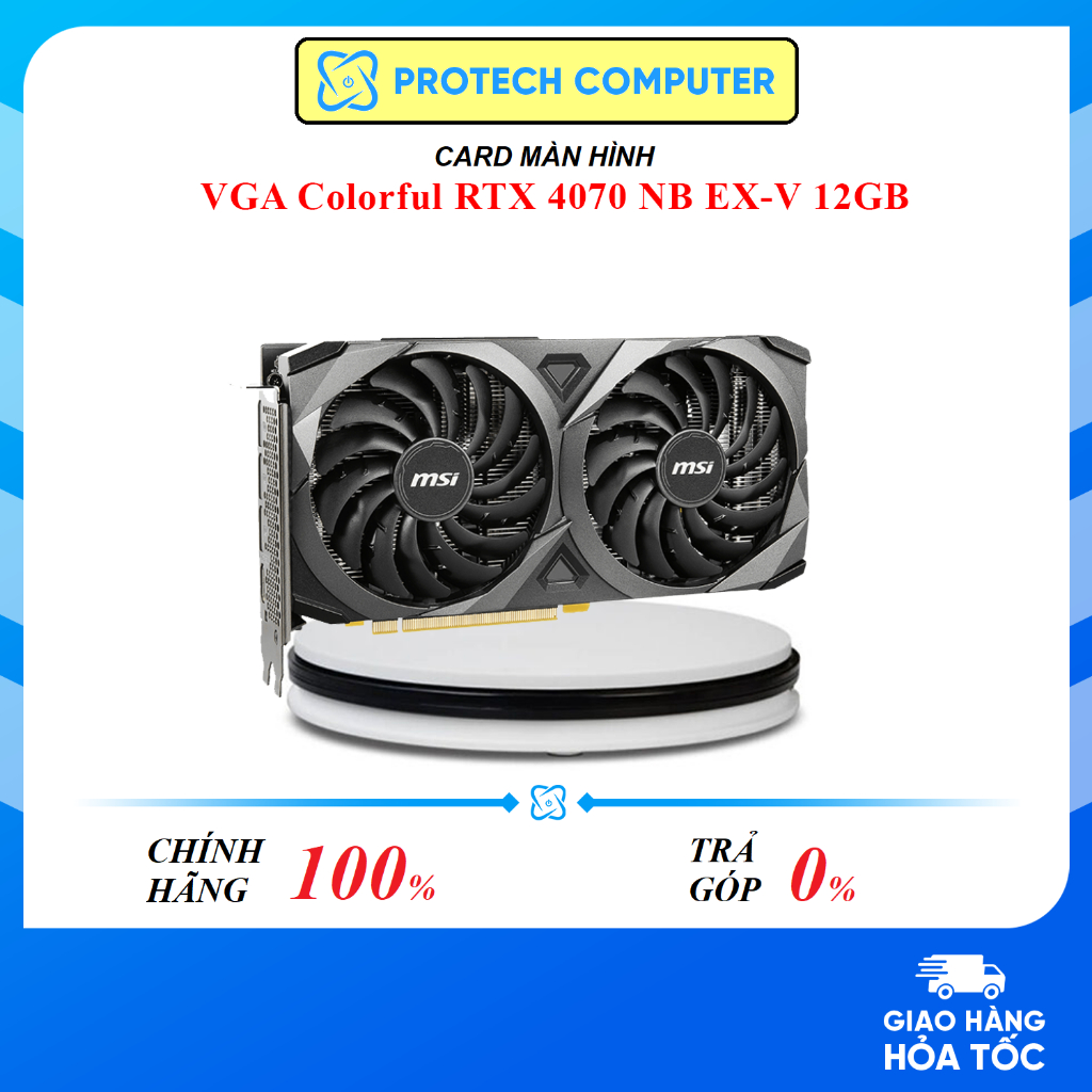 Card màn hình VGA MSI RTX 3050 Ventus 2x OC 8G GDDR6