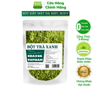 Bột Trà Xanh Obaxua Việt Nam Chính Hãng 75gr Đắp Mặt Nạ Bột Trà Xanh Làm Trắng Da Mặt Body Toàn Thân giảm Mụn Mờ Thâm