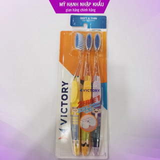 Bàn chải răng cao cấp victory soft & thin sợi lông mềm, chải sạch răng 2 tặng 1 thái lan