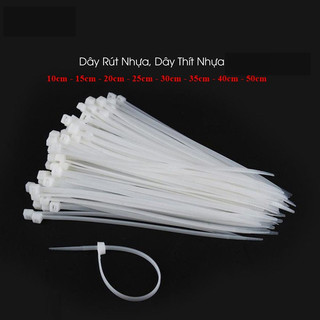Dây rút nhựa 10cm - 15cm - 20cm - 25cm - 30cm khoảng 80 sợi 1 bịch