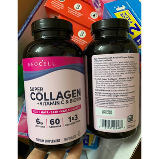 Collagen 360 viên uống super collagen neocell c 6000 mg type 1 - 3 neocell 360 viên của mỹ
