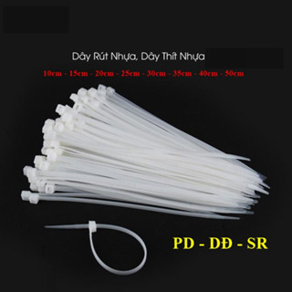 3 Bịch Dây Rút Nhựa PA Nylon 10cm–15cm–20cm–25cm–30cm (60–80 Sợi/Bịch) – Dây Thít Nhựa Chịu Lực, Dẻo Dai - Siêu Rẻ