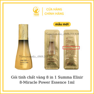 Gói tinh chất vàng Siêu Dưỡng Chất 8 in 1 Summa Elixir 8-Miracle Power Essence 1ml_𝐘𝐄𝐎𝐍