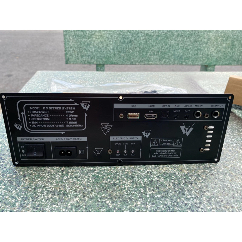 Bo mạch loa kéo xách tay K18 2 kênh stereo công suất 180W