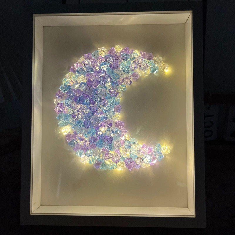 DIY Set Tự Làm / Khung tranh đính đá pha lê size  23x28cm handmade quà 14/2 tặng người yêu, quà sinh nhật, quà kỉ niệm