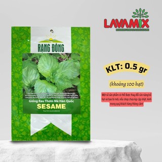 Hạt giống Rau Thơm Mè Sesame (0,5g~100 hạt) hiệu Rạng Đông, trồng quanh năm, cây khỏe | Green House