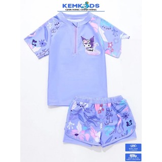 Bikini Bé gái Quần đùi + áo phông họa tiết Kuromi 10-40kg