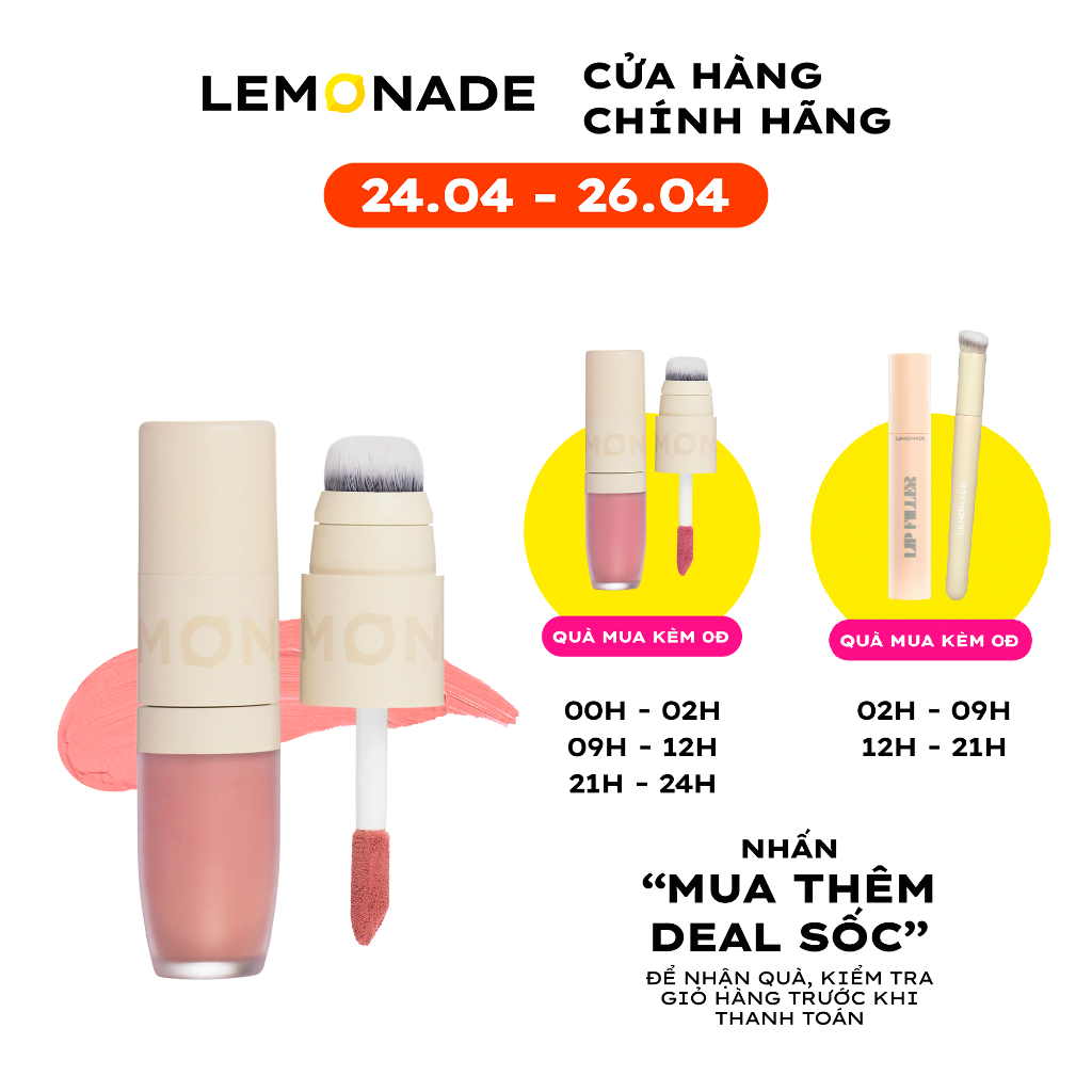 [Nhập LEMON40K giảm 40k đơn từ 250k]Má kem mịn lì thuần chay Lemonade Perfect Couple Blush 5 Years 8.5g