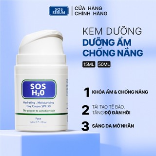 KEM DƯỠNG CHỐNG NẮNG VẬT LÝ SOS H20 SPF 30 50ML