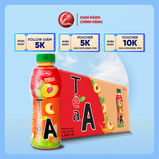 Trà Đào Tea A chai 450m - Thùng 24 chai
