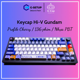 Bộ Keycap Hi-ν Gundam Profile CHERRY nhựa PBT chất lượng cao 136 phím