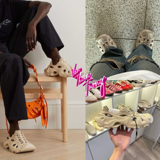 <SneakerbyT> Giày Sneaker Đục Lỗ Đi Biển Mùa Hè Thoáng Mát BLCG - Balenciaga Laced Cut-Out Sneaker Beige