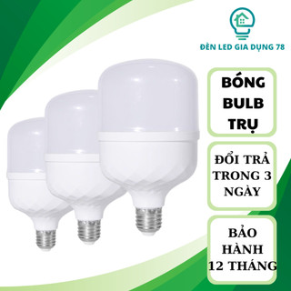 Bóng Đèn Led 30w 65w 50w 40w 20w 15w 10w  Bóng LED Bulb Trụ ánh sáng trắng ,siêu bền, tiết kiệm điện
