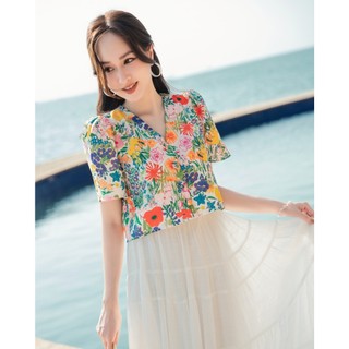 OLV - Áo croptop hoa ngắn Meara Fleur Top