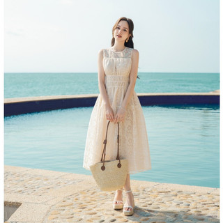 Olv - đầm maxi đi biển dasha lace dress
