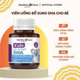 Viên Uống Bổ Sung Dưỡng Chất Cho Bé Healthy Care High Strength DHA 60 Viên