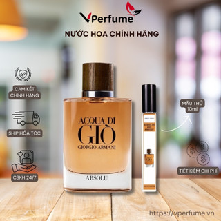Nước hoa nam acqua di gio absolu edp - mẫu thử 10ml