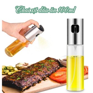 Bình Xịt Dầu ăn - Chai xịt dầu ăn bằng thủy tinh dạng phun sương 100ml