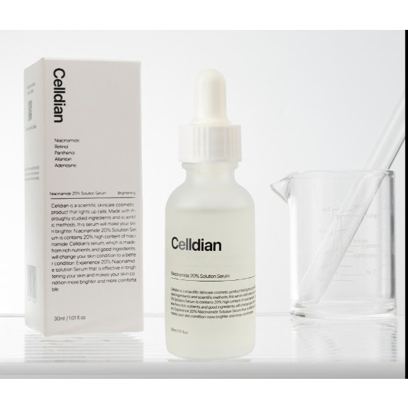 Serum Niacinamide 20% CELLDIAN Thu Nhỏ Lô Chân Lông-Giảm Thâm Mụn,Giúp Da Căng Bóng Đều Màu