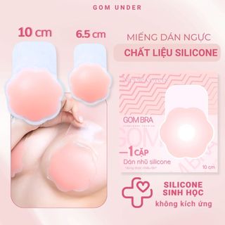 Miếng dán ngực silicone chống chảy xệ cao cấp GOM UNDER, áo dán ngực an toàn cho da sử dụng nhiều lần - SA-0100
