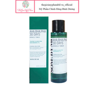 Nước Hoa Hồng Some By Mi AHA-BHA-PHA 30 Days Miracle Toner 150ml