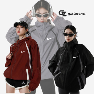 Áo khoác dù Nike chính hãng unisex nam nữ 2 lớp có túi trong thoáng mát form rộng nam nữ chống nắng oversize GZAK58
