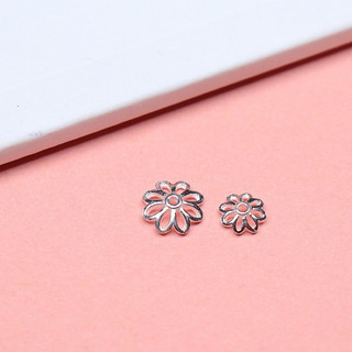 [S925] Set 2 Charm bạc ốp hoa cánh nhỏ 6-8mm - MH019 MOCHUONG JEWELRY