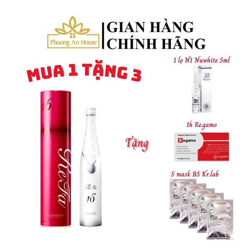 [Voucher+Gift] Nước uống Collagen Refa 16 Enricher dưỡng đẹp da