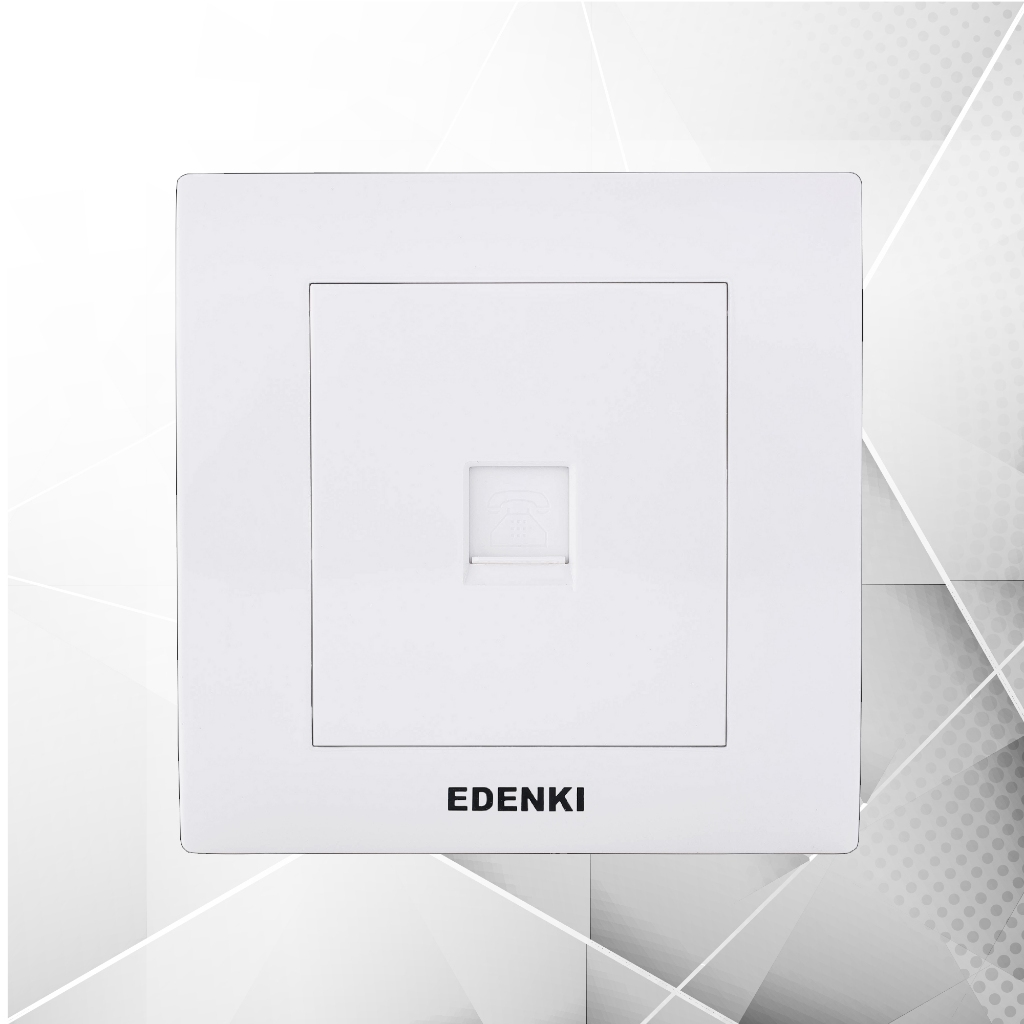 Bộ ổ cắm điện thoại đơn Edenki Concept EC-T01