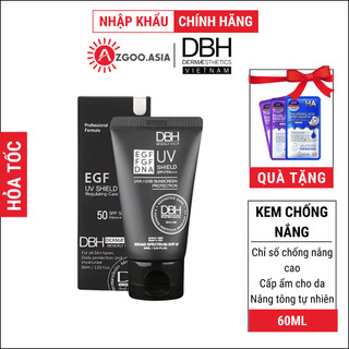 Kem chống nắng DBH SPF 50 Mỏng Mịn Thẩm Thấu Nhanh Phù hợp Mọi Loại Da 60ml