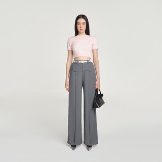 DEAR JOSÉ - Quần dài ống rộng ORIZURU CREPE vải chino xám