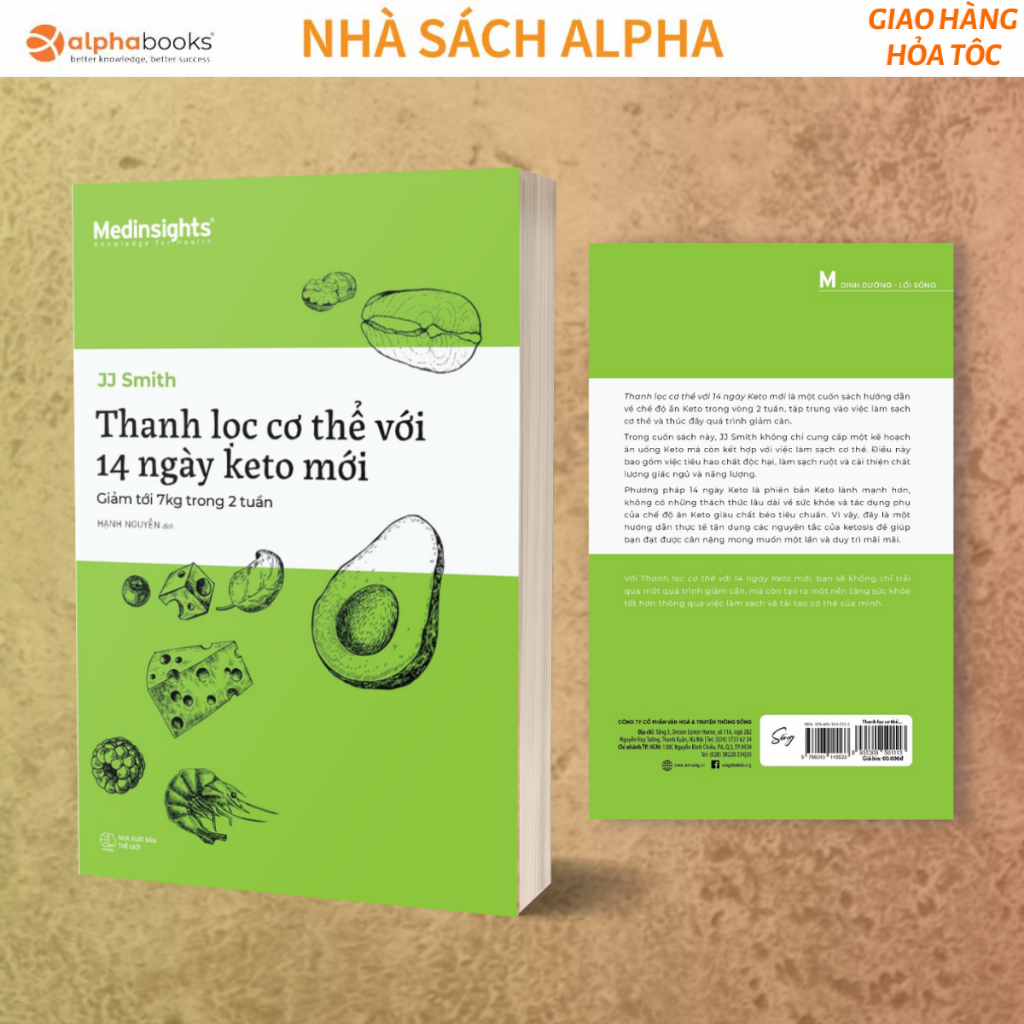 Sách - Thanh Lọc Cơ Thể Với 14 Ngày Keto Mới - Giảm Tới 7 Kg Trong 2 Tuần (Omega Plus)